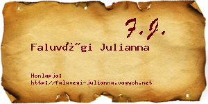 Faluvégi Julianna névjegykártya